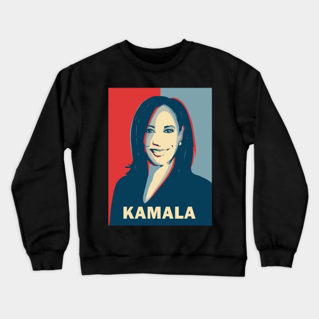 Kamala Harris Pop art Crewneck Sweatshirt by valentinahramov